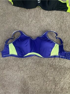 Freya Purple and Lime High-Impact Sports Bra